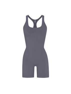 Skims Outdoor Mid Thigh Onesie Steel Blue Large